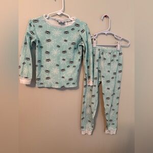James & Lottie Halloween Spider Print Pajamas - Light Blue